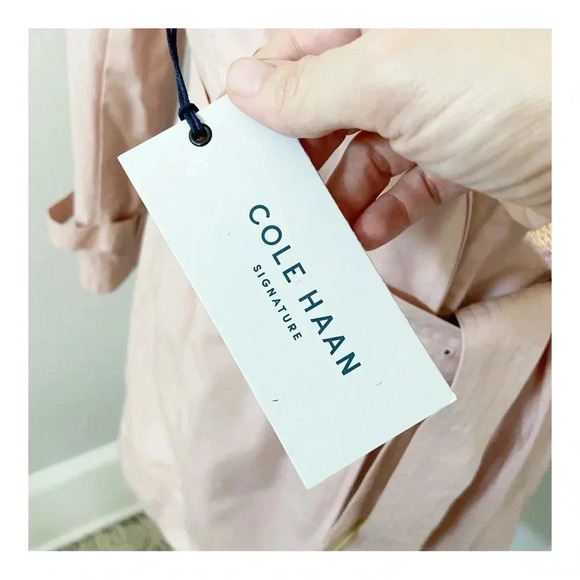 NWT Cole Haan Signature Hooded Trench Coat size Large - Picture 8 of 13